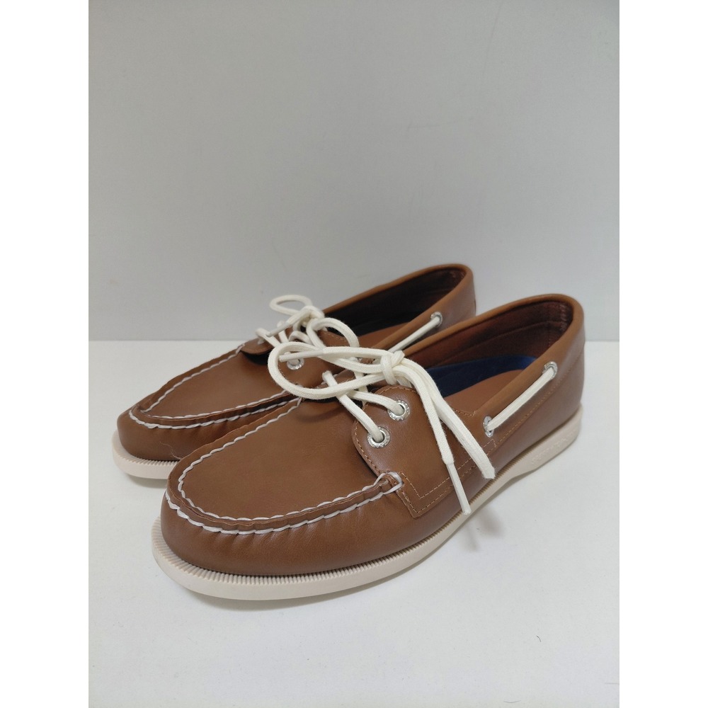 Sperry Top-Sider Lunaboat WM‎ Tan Brown Boat Shoes Mens 7.5 Nautical Loafers